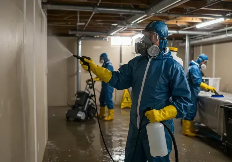 Basement Sanitization and Antimicrobial Treatment process in Moore Haven, FL